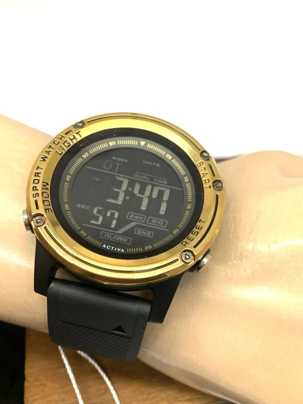 Activa by Invicta Men's Watch 8125 Quartz Digital Sport Black Resin Strap 51mm